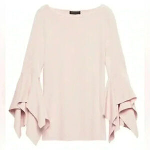 Banana Republic Handkerchief Sleeve Sweater Knit Top Blush Pink  Size XS
